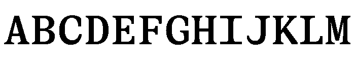 BLPylonMono Medium Font UPPERCASE