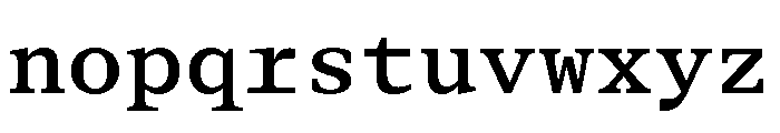BLPylonMono Medium Font LOWERCASE