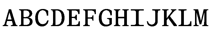 BLPylonMono Regular Font UPPERCASE