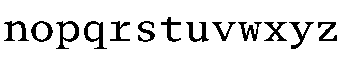 BLPylonMono Regular Font LOWERCASE
