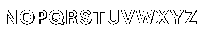 Blake And Stephenson Sans Shaded Regular Font UPPERCASE