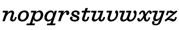 Blanchard Bold Italic Font LOWERCASE