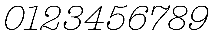 Blanchard Italic Font OTHER CHARS