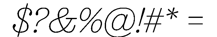 Blanchard Italic Font OTHER CHARS