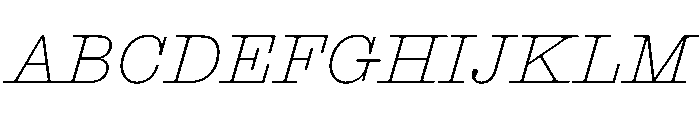 Blanchard Italic Font UPPERCASE