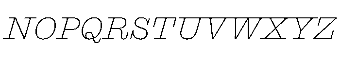 Blanchard Italic Font UPPERCASE