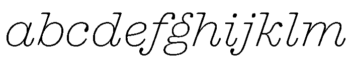 Blanchard Italic FONT