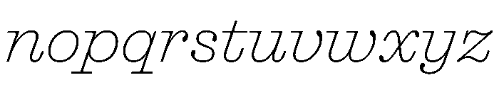 Blanchard Italic Font LOWERCASE