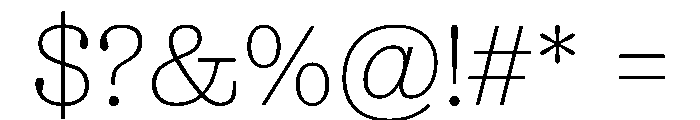 Blanchard Roman Font OTHER CHARS