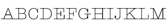 Blanchard Roman Font UPPERCASE