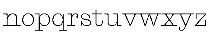 Blanchard Roman Font LOWERCASE