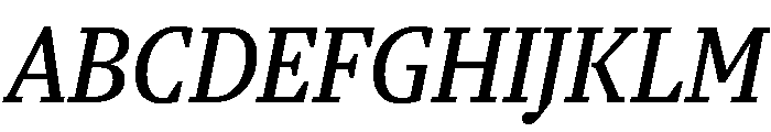 Blatt NormalItalic Font UPPERCASE