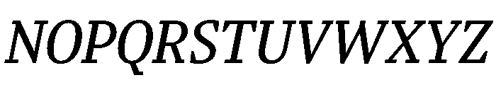 Blatt NormalItalic Font UPPERCASE