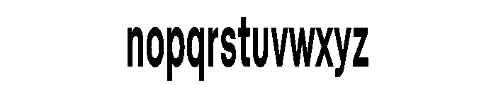 Blei Compressedbold Font LOWERCASE