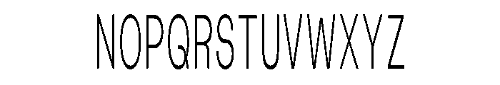 Blei Compressedinflatedlight Font UPPERCASE