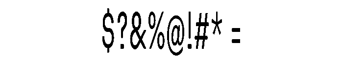 Blei Compressedinflatedmedium Font OTHER CHARS