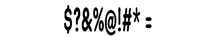 Blei Compressedroundedbold Font OTHER CHARS