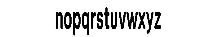 Blei Compressedroundedbold Font LOWERCASE