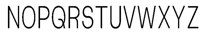 Blei Condensedinflatedlight Font UPPERCASE