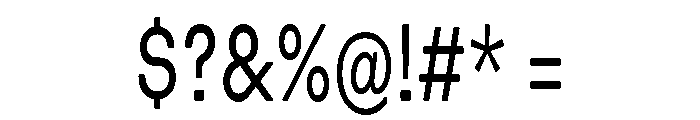 Blei Condensedinflatedmedium Font OTHER CHARS