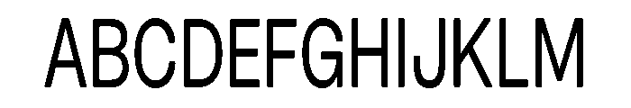 Blei Condensedinflatedmedium Font UPPERCASE