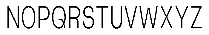 Blei Condensedlight Font UPPERCASE
