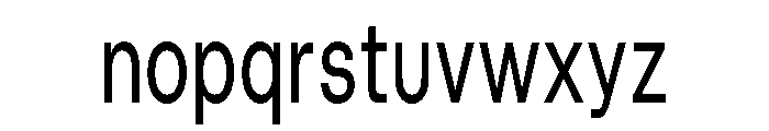 Blei Condensedmedium Font LOWERCASE