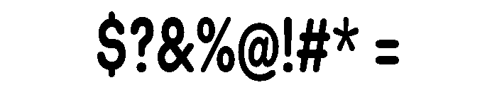 Blei Condensedroundedbold Font OTHER CHARS