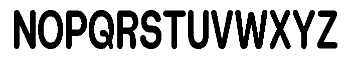 Blei Condensedroundedbold Font UPPERCASE