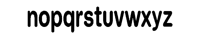 Blei Condensedroundedbold Font LOWERCASE