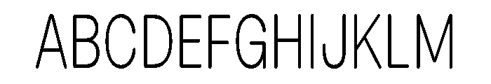 Blei Condensedroundedlight Font UPPERCASE