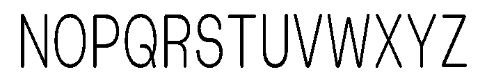 Blei Condensedroundedlight Font UPPERCASE