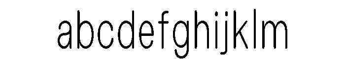 Blei Condensedroundedlight FONT
