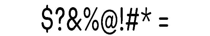 Blei Condensedroundedmedium Font OTHER CHARS