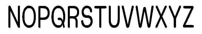 Blei Condensedroundedmedium Font UPPERCASE