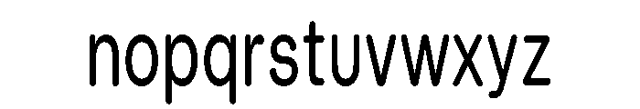 Blei Condensedroundedmedium Font LOWERCASE