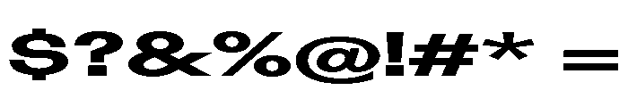 Blei Extendedbold Font OTHER CHARS