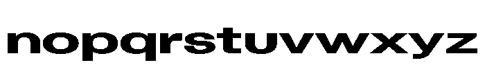 Blei Extendedbold Font LOWERCASE