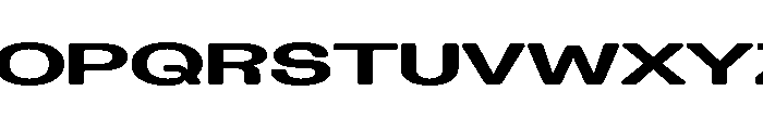 Blei Extendedinflatedbold Font UPPERCASE