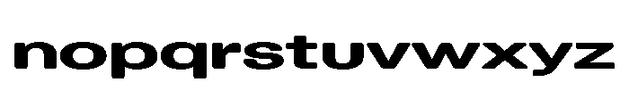 Blei Extendedinflatedbold Font LOWERCASE