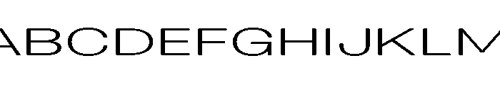 Blei Extendedinflatedlight Font UPPERCASE