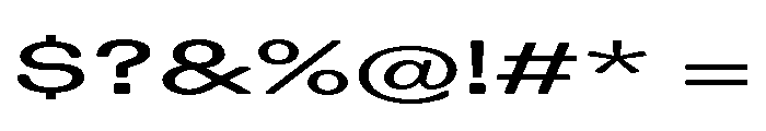 Blei Extendedinflatedmedium Font OTHER CHARS