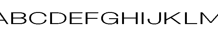 Blei Extendedlight Font UPPERCASE