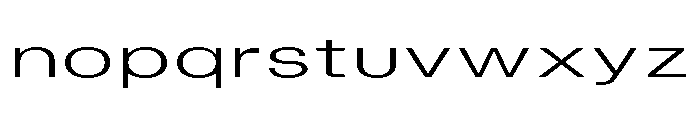 Blei Extendedlight Font LOWERCASE