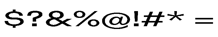 Blei Extendedmedium Font OTHER CHARS