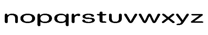 Blei Extendedroundedmedium Font LOWERCASE