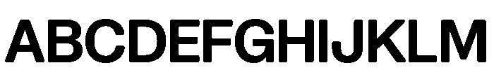 Blei Normalinflatedbold Font UPPERCASE