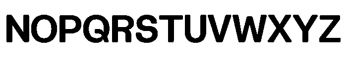 Blei Normalinflatedbold Font UPPERCASE