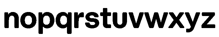 Blei Normalinflatedbold Font LOWERCASE