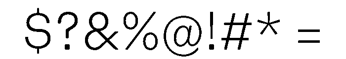 Blei Normalinflatedlight Font OTHER CHARS